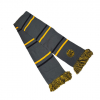 GREY WOVEN CREST SCARF