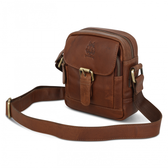 Tan Leather Crossbody Bag