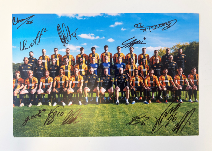 A4 Signed Team Photo