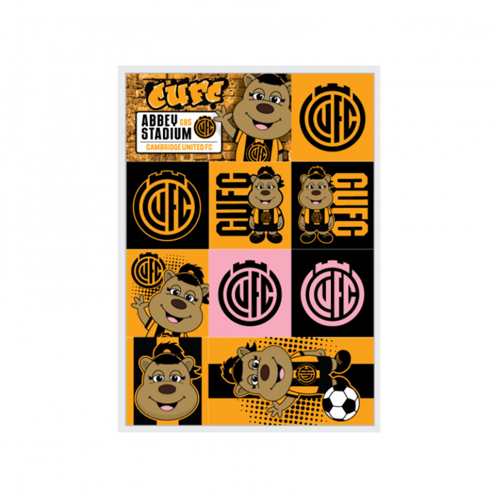 Amber A4 STICKER SET